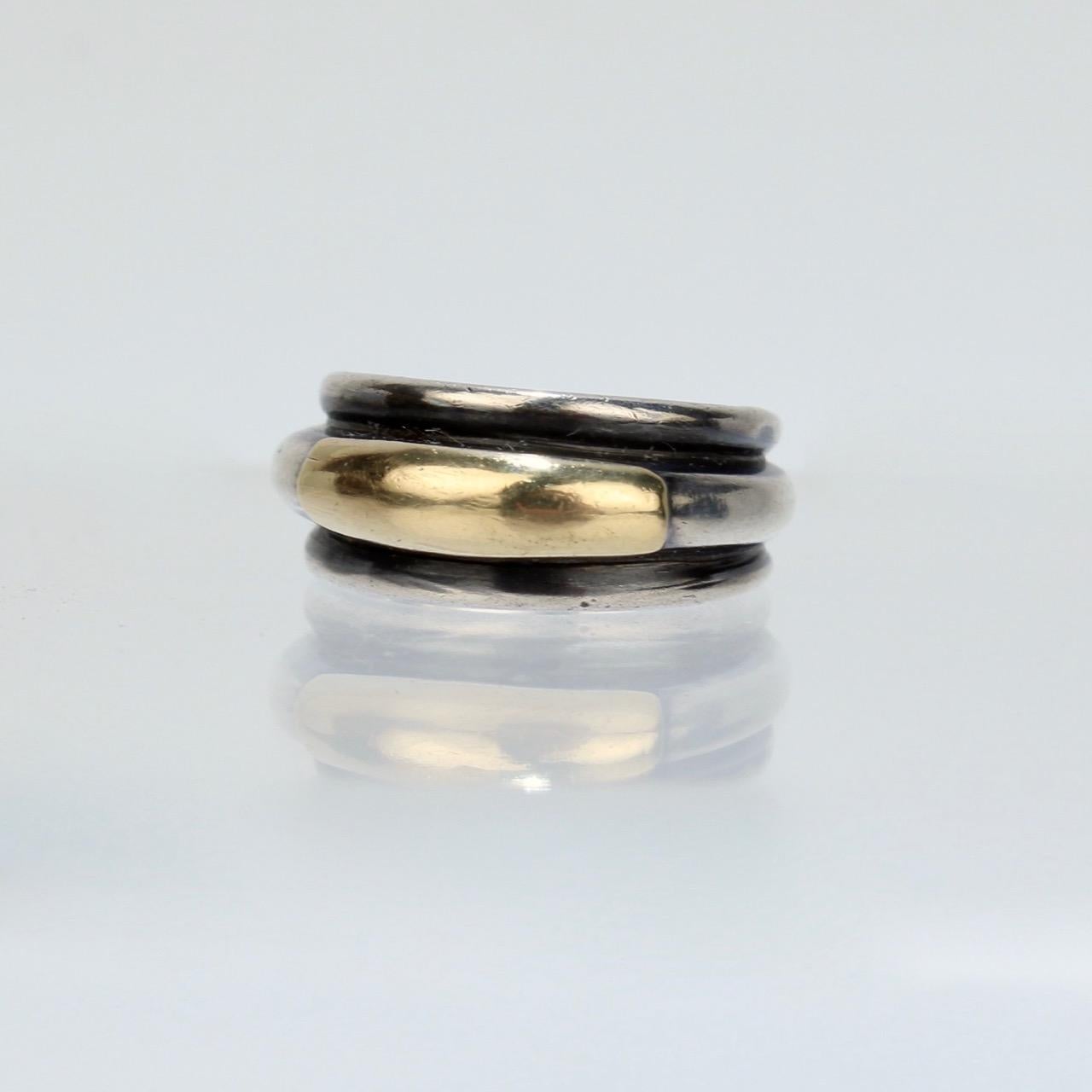 14 karat silver ring