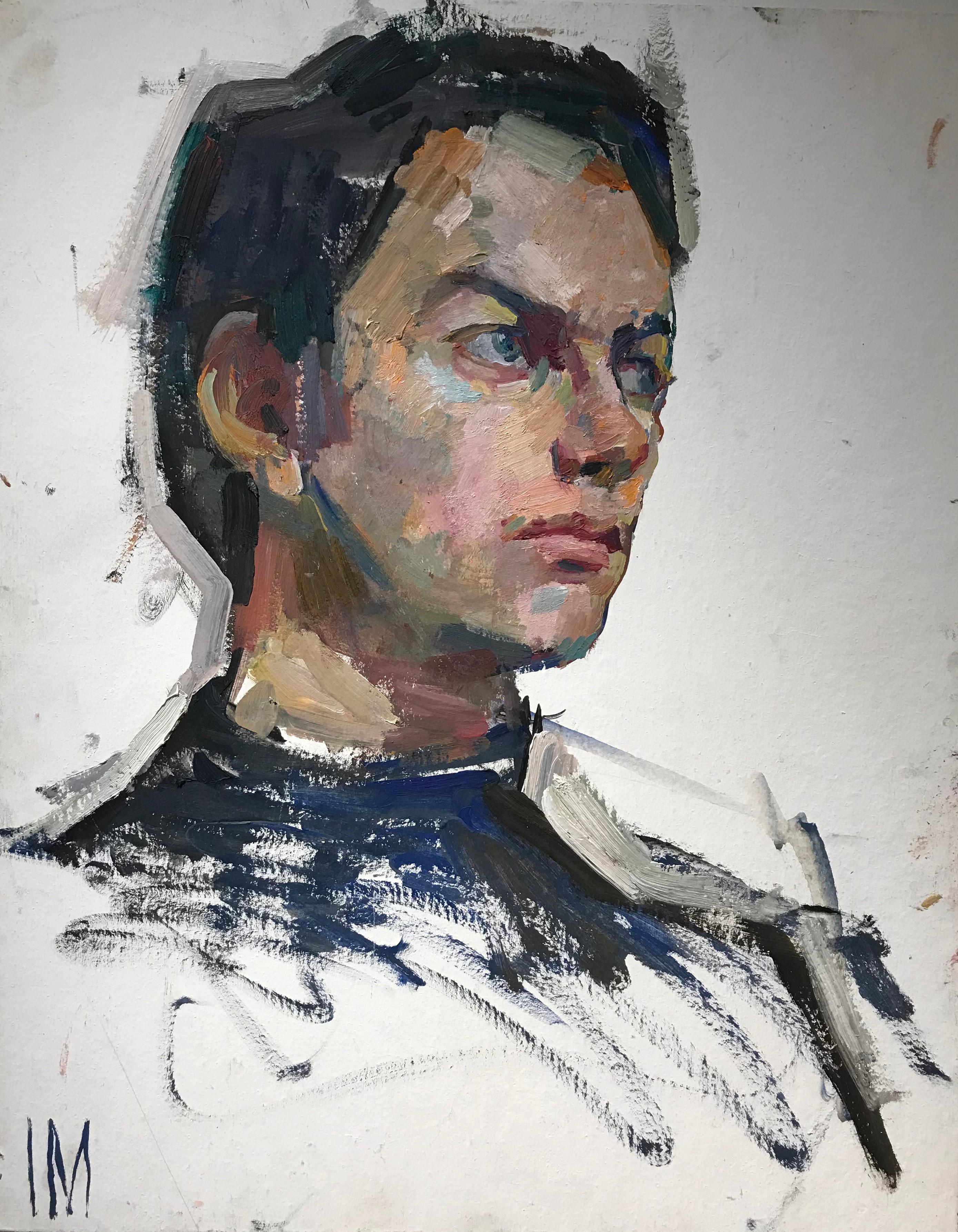 Portrait study from life, Oil on board by Iliya Mirochnik.

ILIYA MIROCHNIK- ARTIST BIO:
Originally from Odessa, Ukraine, Iliya immigrated to the United States in the early 1990's with his family. From a young age Iliya pursued training in the arts