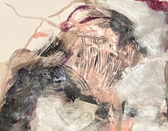 Lost Pets II: Abstraktes Kunstwerk auf Papier