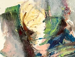 Lost Pets IV: Abstraktes Kunstwerk auf Papier