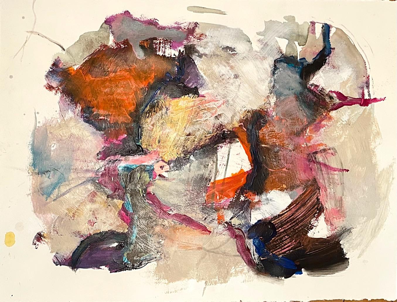 Iliyan Ivanov Abstract Painting - Lost Pets XII : Abstract artwork on paper