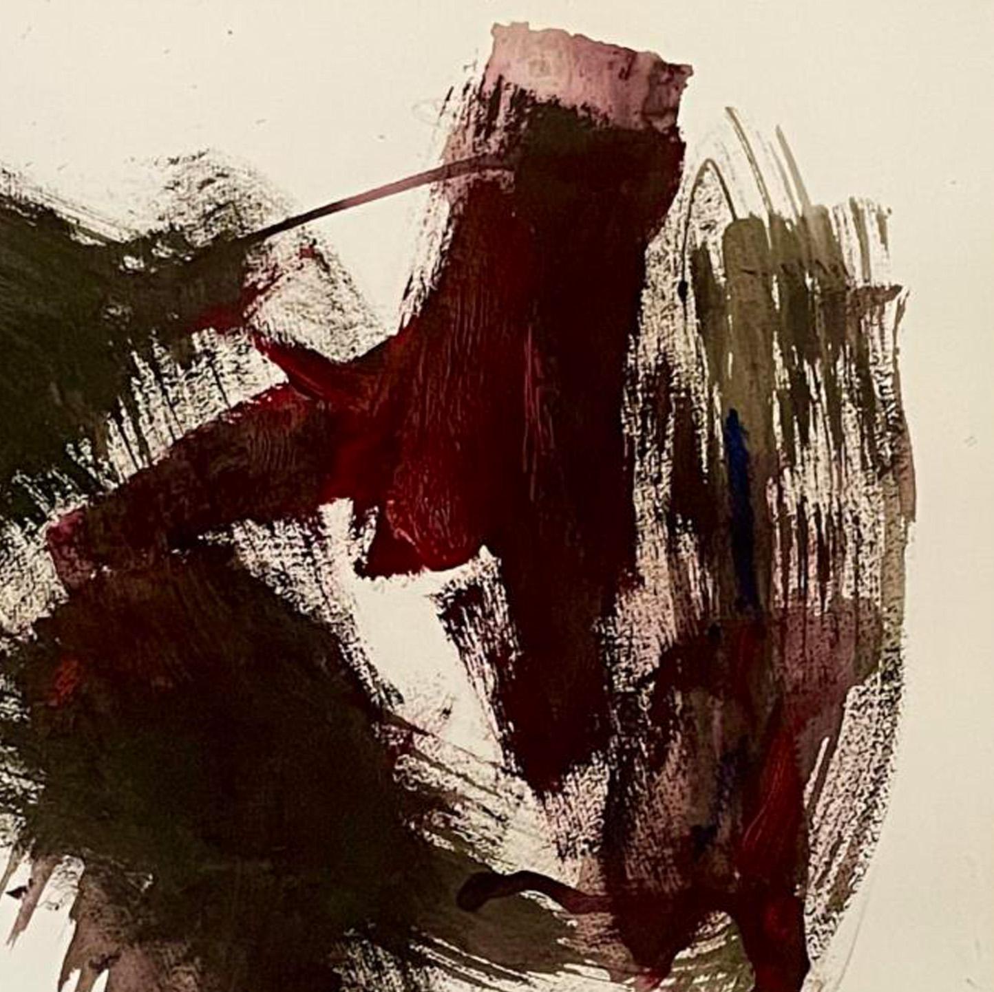 NESSUN RIENTRO I.1 : Lavoro astratto su carta - Painting di Iliyan Ivanov