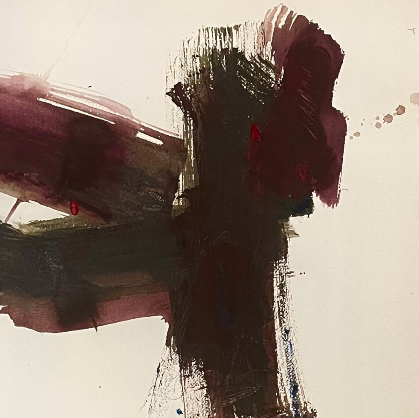 NESSUN RIENTRO I.2 : Lavoro astratto su carta - Painting di Iliyan Ivanov