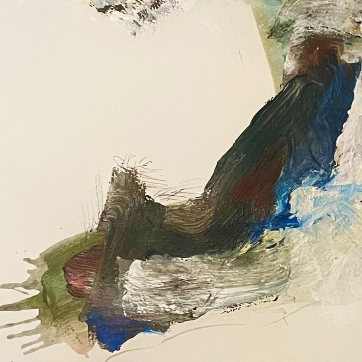 NESSUN RIENTRO II.1 : Lavoro astratto su carta - Painting di Iliyan Ivanov