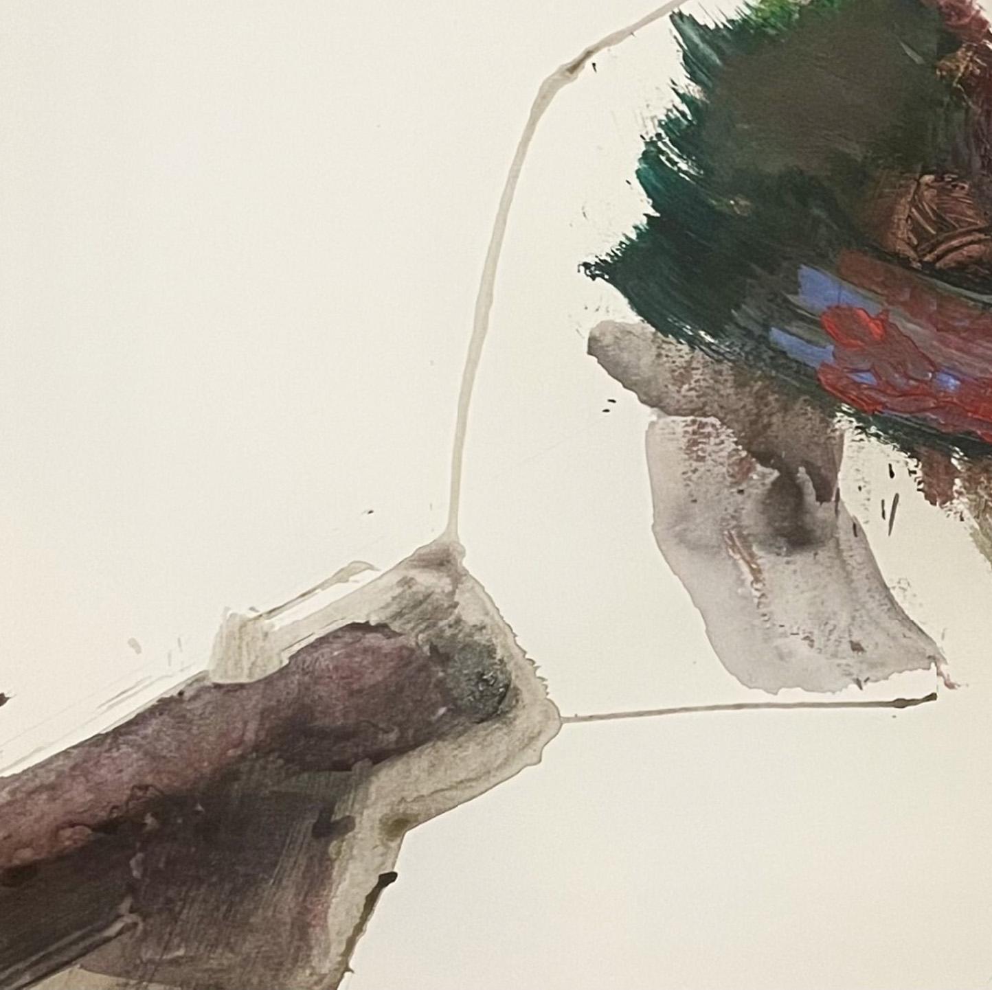 NESSUN RIENTRO III.2 : Lavoro astratto su carta - Painting Astratto di Iliyan Ivanov