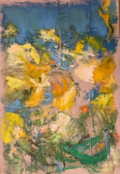 Un giardino fiorito, narcisi: Pittura astratta