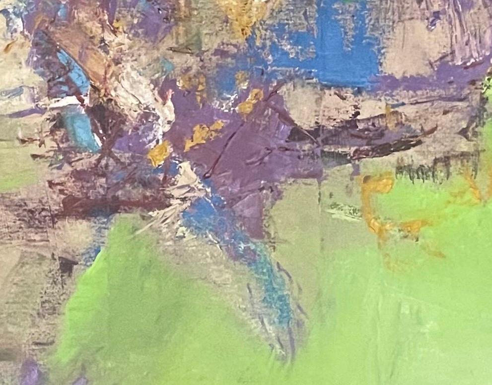 Un giardino fiorito, lillà : Pittura astratta - Painting Espressionismo astratto di Iliyan Ivanov