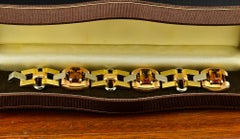ILLARIO Bracelet Art Déco Citrine 18 KT