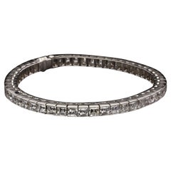 Illario Hervorragendes Platin- und Diamantarmband Italienisch, ca. 1950er Jahre