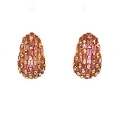 Boucles d'oreilles à clip en or et tourmaline Illario