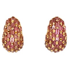 Illario Tourmaline Gold Clip-On Earrings