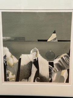 Illegibile Litografia firmata in bianco e nero