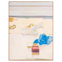 Retro Illegibly Signed Still Life with Rubber Gloves Oil