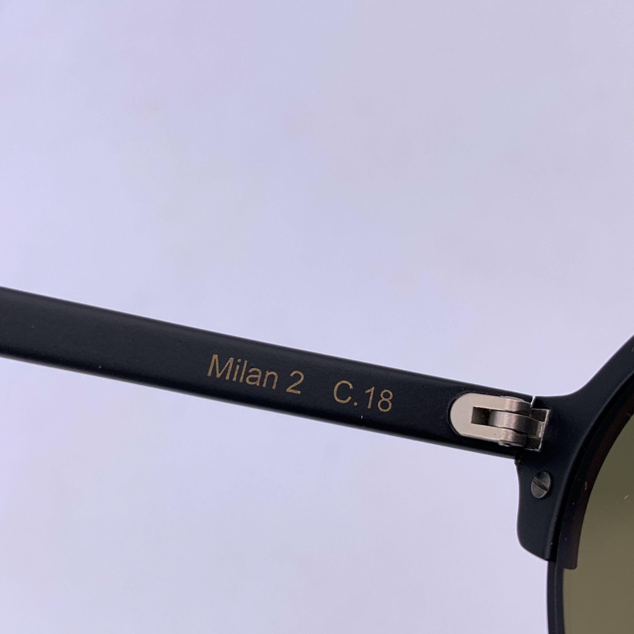 Illesteva Nero Occhiali da sole rotondi unisex Milan 2 54/23 135 mm Imballati In condizioni ottime in vendita a Rome, Rome