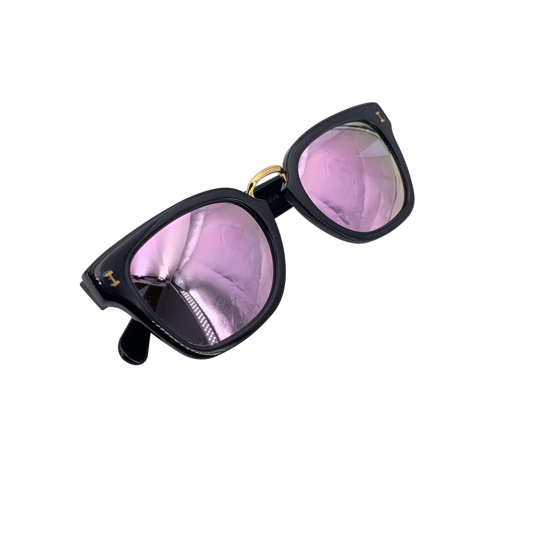 Illesteva Nero Occhiali da sole rettangolari unisex POSITANO 49/21 140 mm in vendita 1