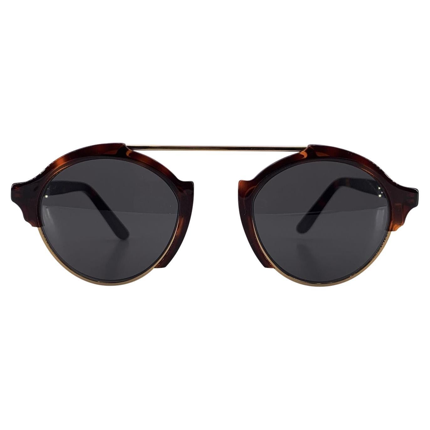 Illesteva Occhiali da sole unisex rotondi marroni Milan 4 49/23 140 mm