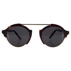 Illesteva Occhiali da sole unisex rotondi marroni Milan 4 49/23 140 mm