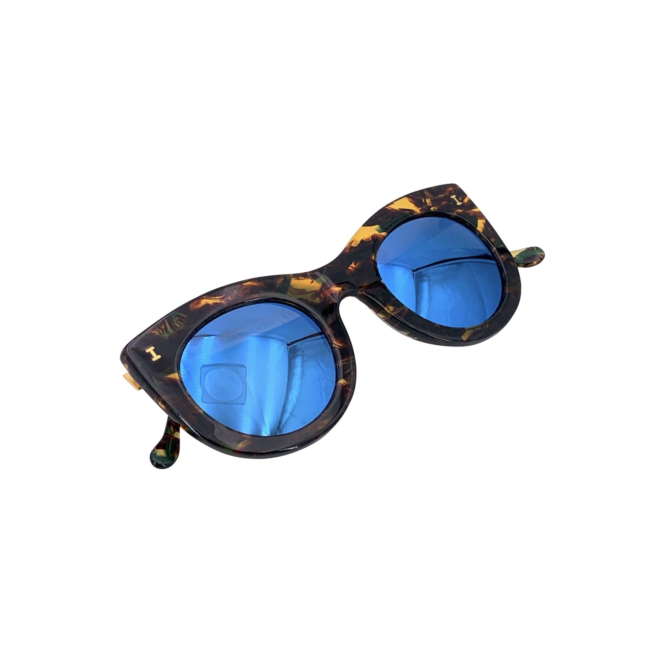 Illesteva Cat Eye verspiegelte Sonnenbrille Boca II 47/27 150 mm Boxed für Damen oder Herren im Angebot