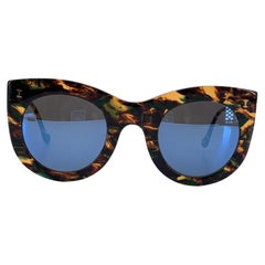 Illesteva Cat Eye Mirrored Sunglasses Boca II 47/27 150 mm Boxed