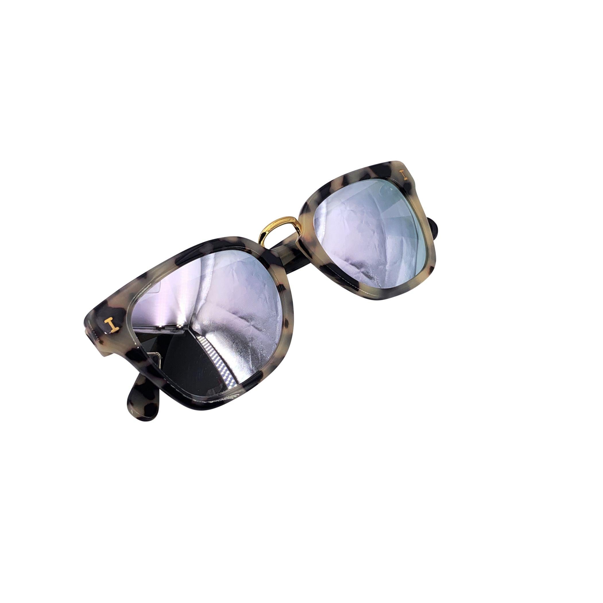 Illesteva Occhiali da sole rettangolari unisex specchiati POSITANO 49/21 140 mm in vendita 1
