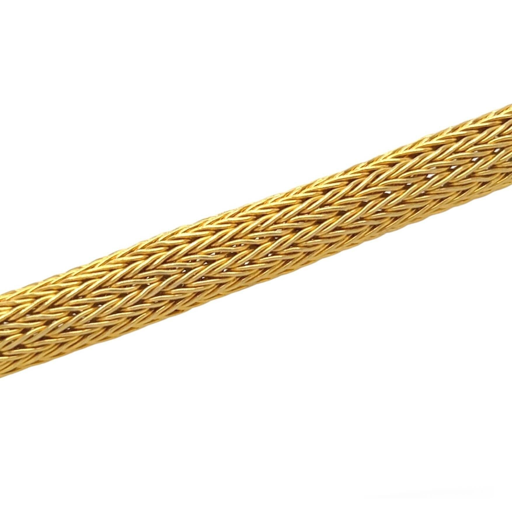 Women's or Men's ILLIAS LALAOUNIS Yellow Gold Mesh Bracelet