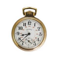Used Illinois Railroad Bunn Special Pocket Watch Size 16