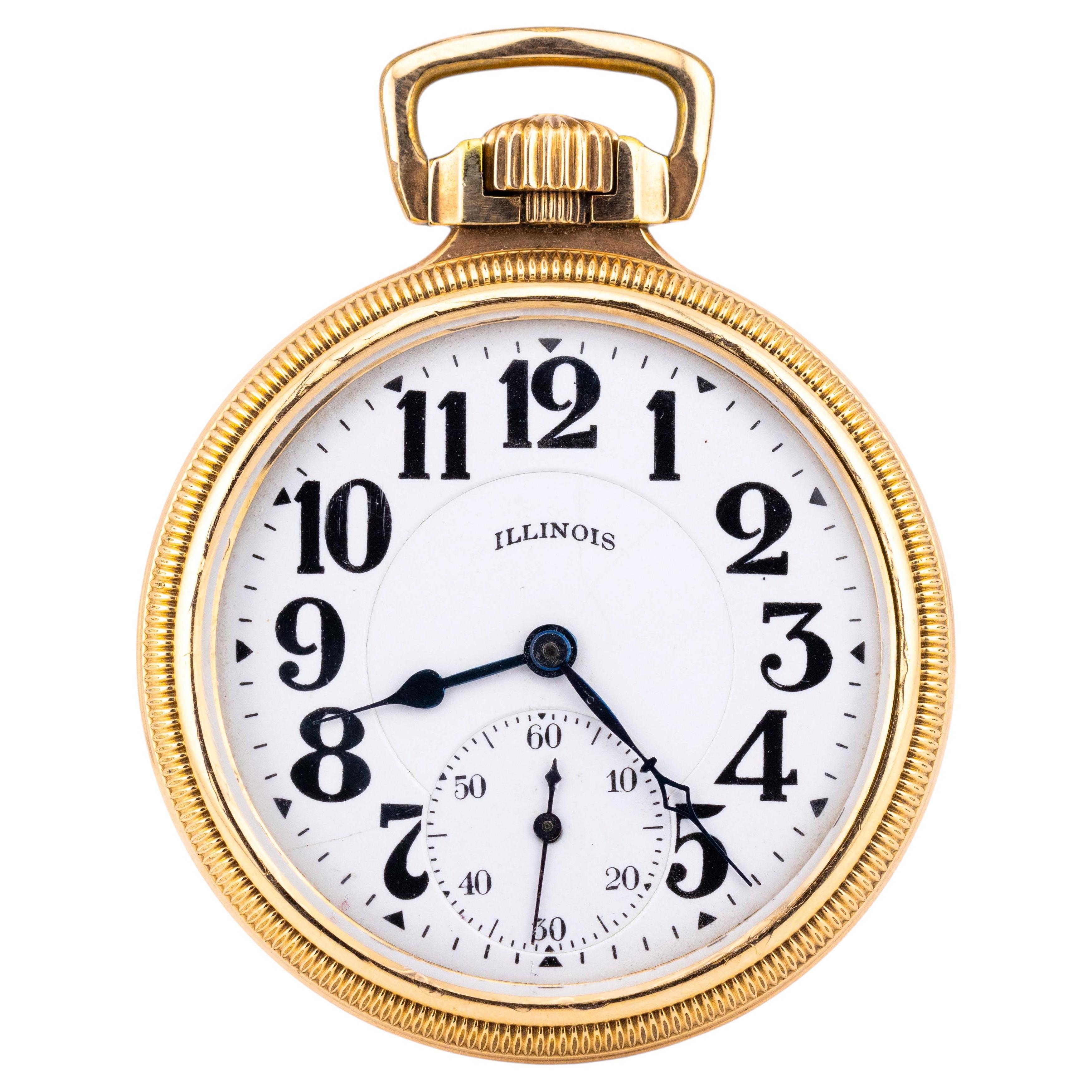 How do I open an Illinois pocket watch?