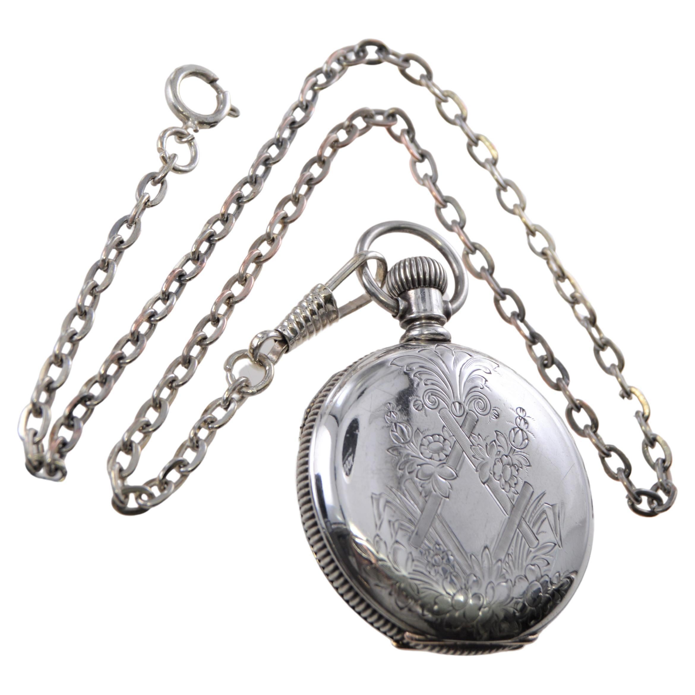 silver pocket watch chain