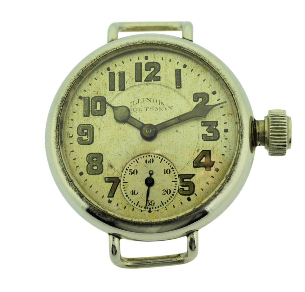 Women's or Men's Illinois Sportsman 1910 Nickel Silver Watch