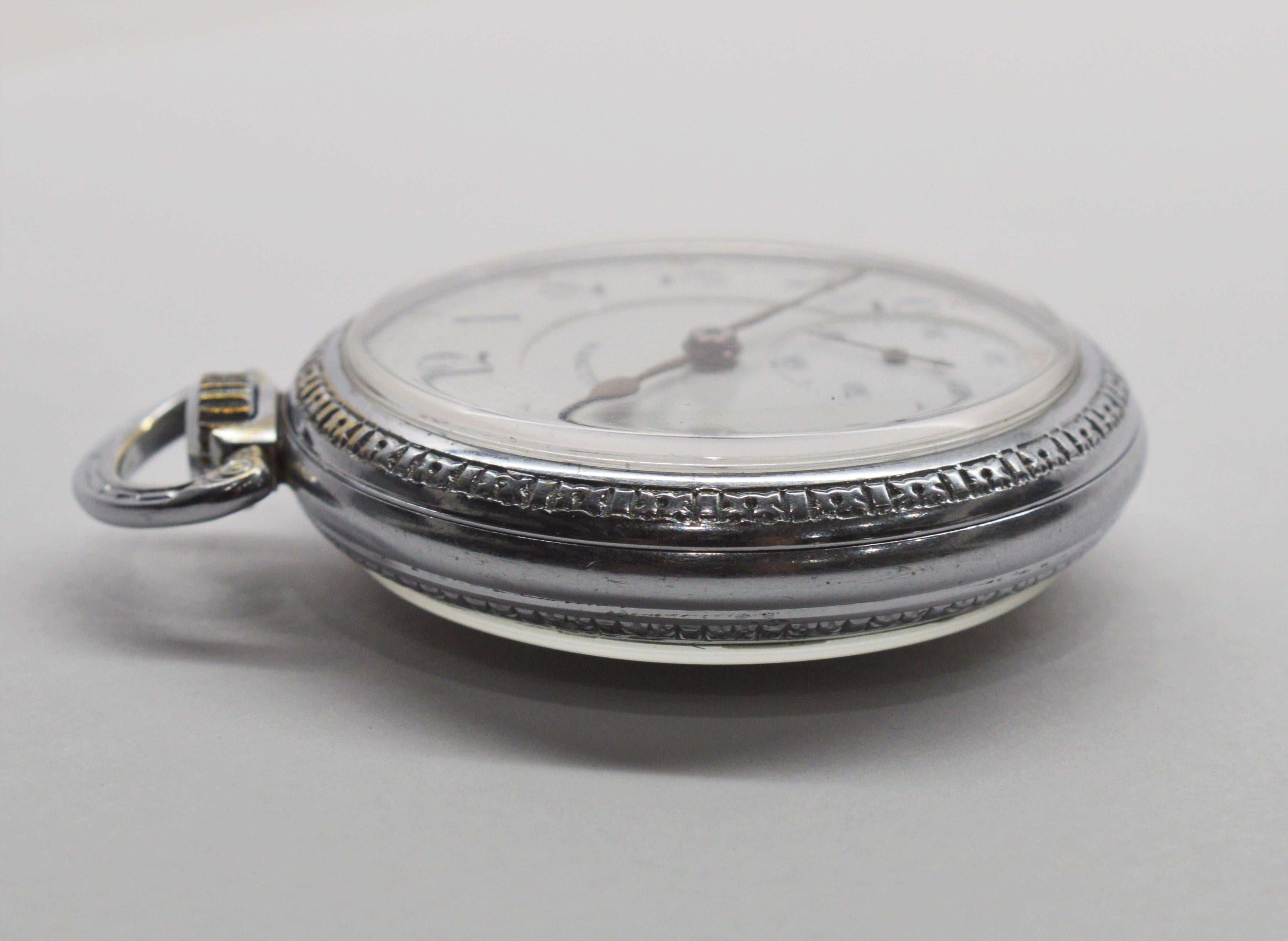 Illinois Steel Pocket Watch with Display Back 4