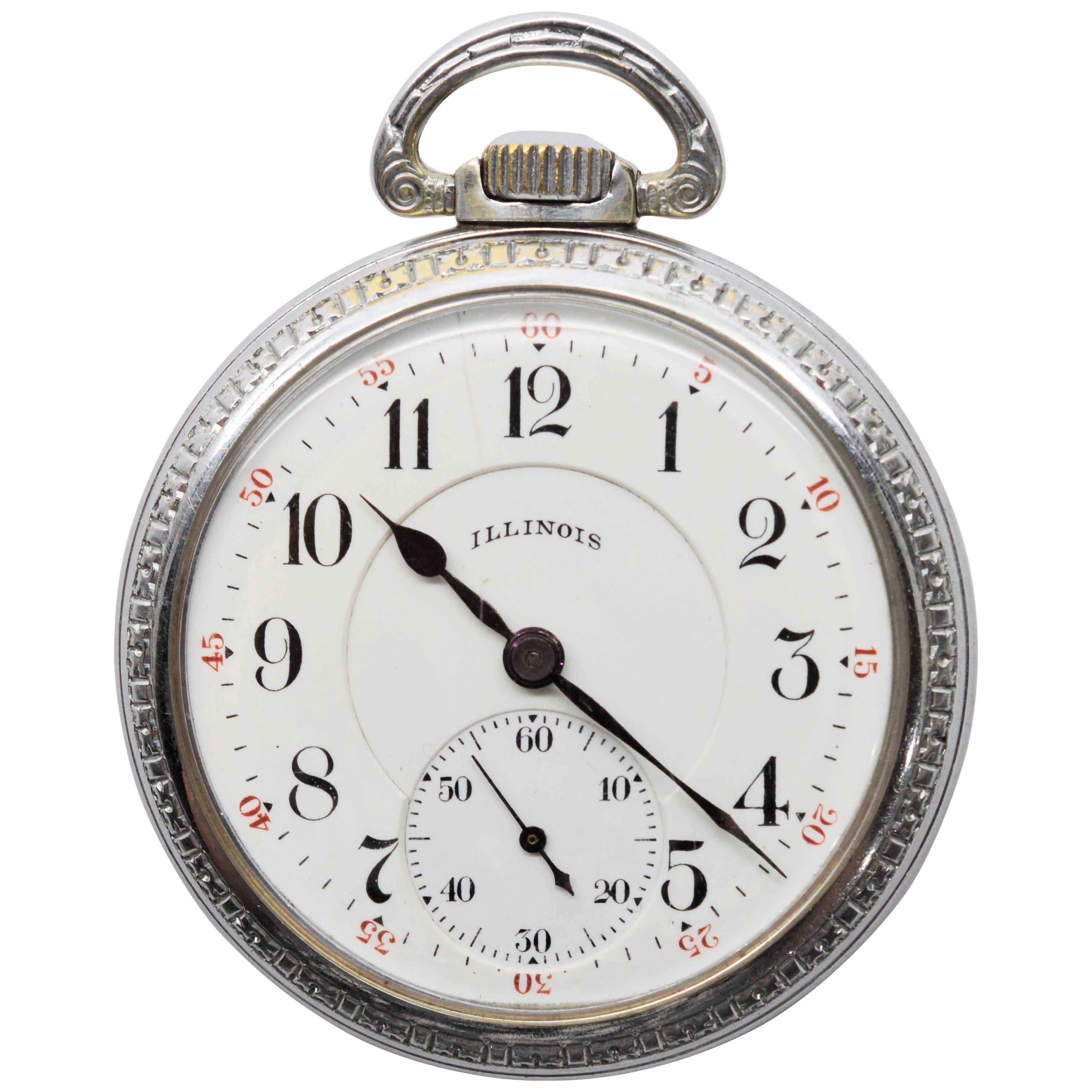 Illinois Steel Pocket Watch with Display Back