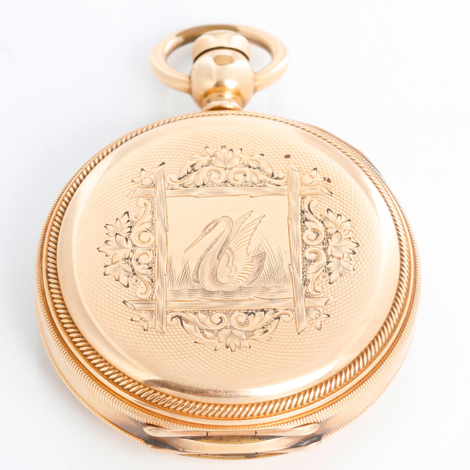 illinois watch company gold pocket watch