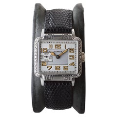 Illinois White Gold Filled New Yorker Art Deco Rare Model circa, 1928