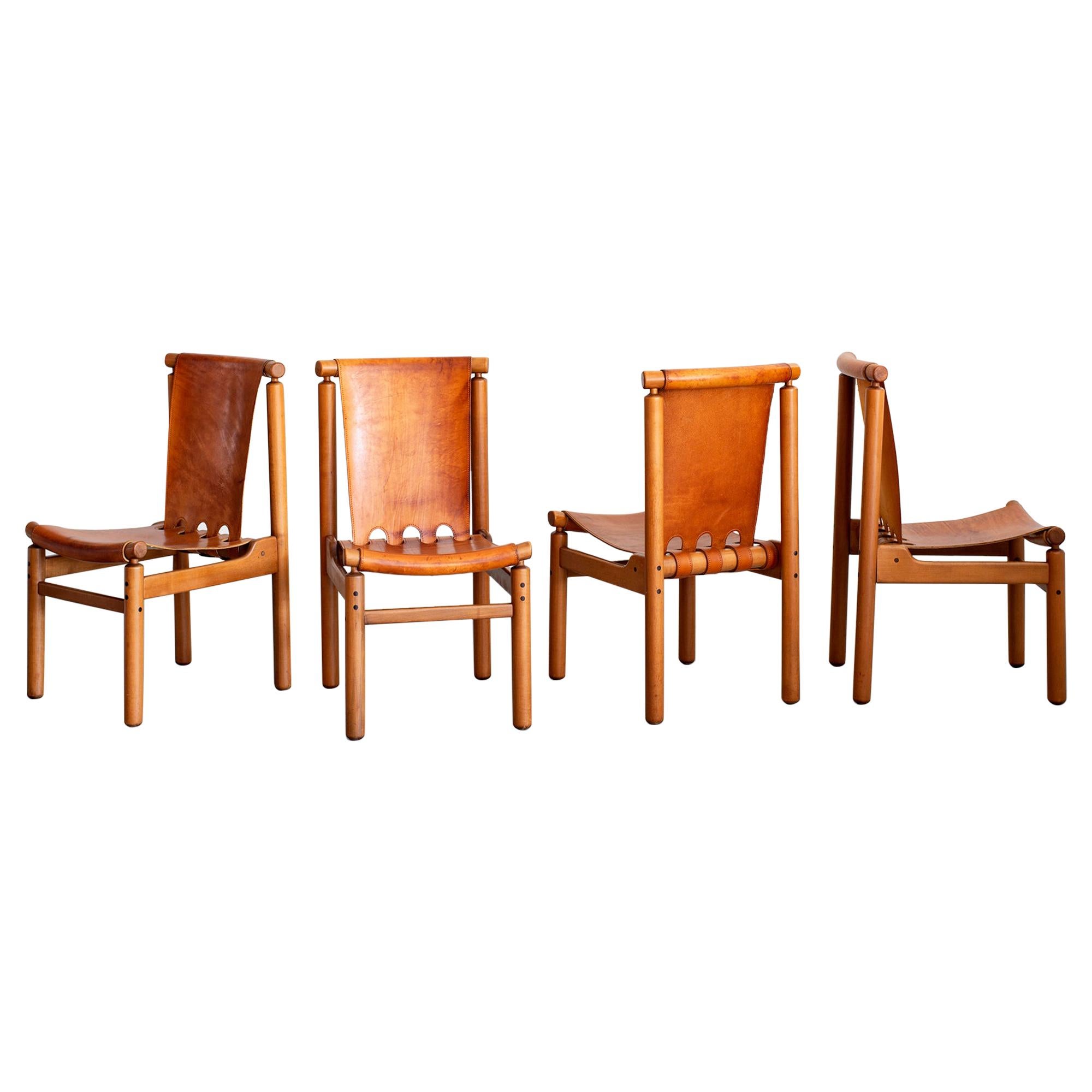 Illmari Tapiovaara Dining Chairs, Set of 4