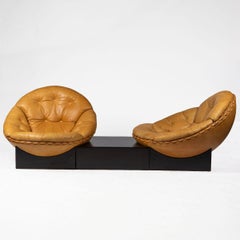 Illum Wikkelsø "Apollo" Modulare Loungesessel mit Ottomane