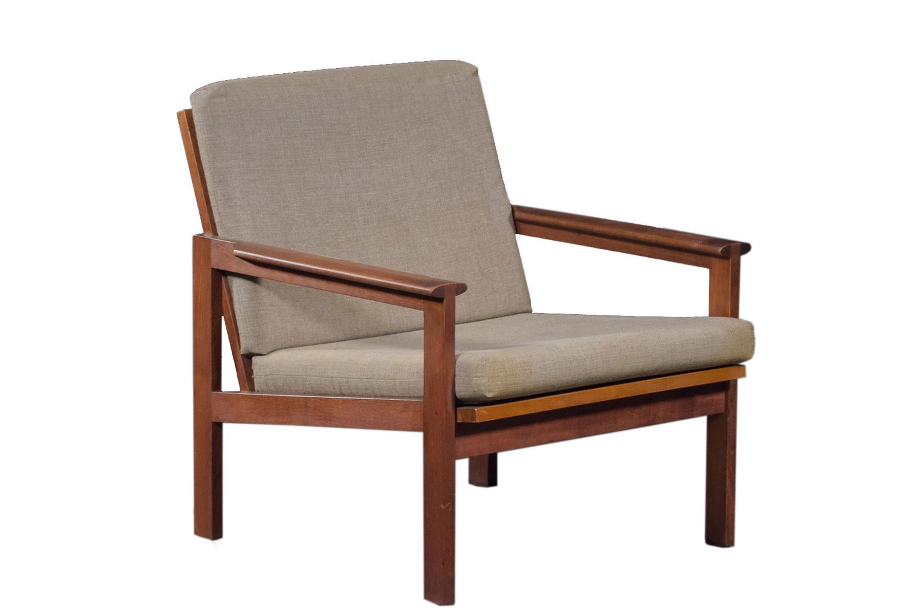 Danish Illum Wikkelsø Capella Lounge Chair in Teak, Produced by N. Eilersen