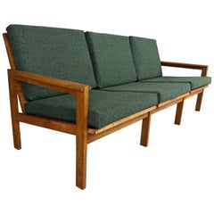 Illum Wikkelsø Capella Three-Seat Oak Sofa for Niels Eilersen, 1960, Denmark