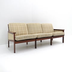 Illum Wikkelsø "Capella" Three Seater Sofa in Rosewood, 1950