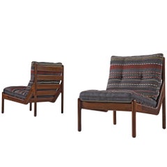 Illum Wikkelsø Chairs Reupholstered with Paul Smith Fabric