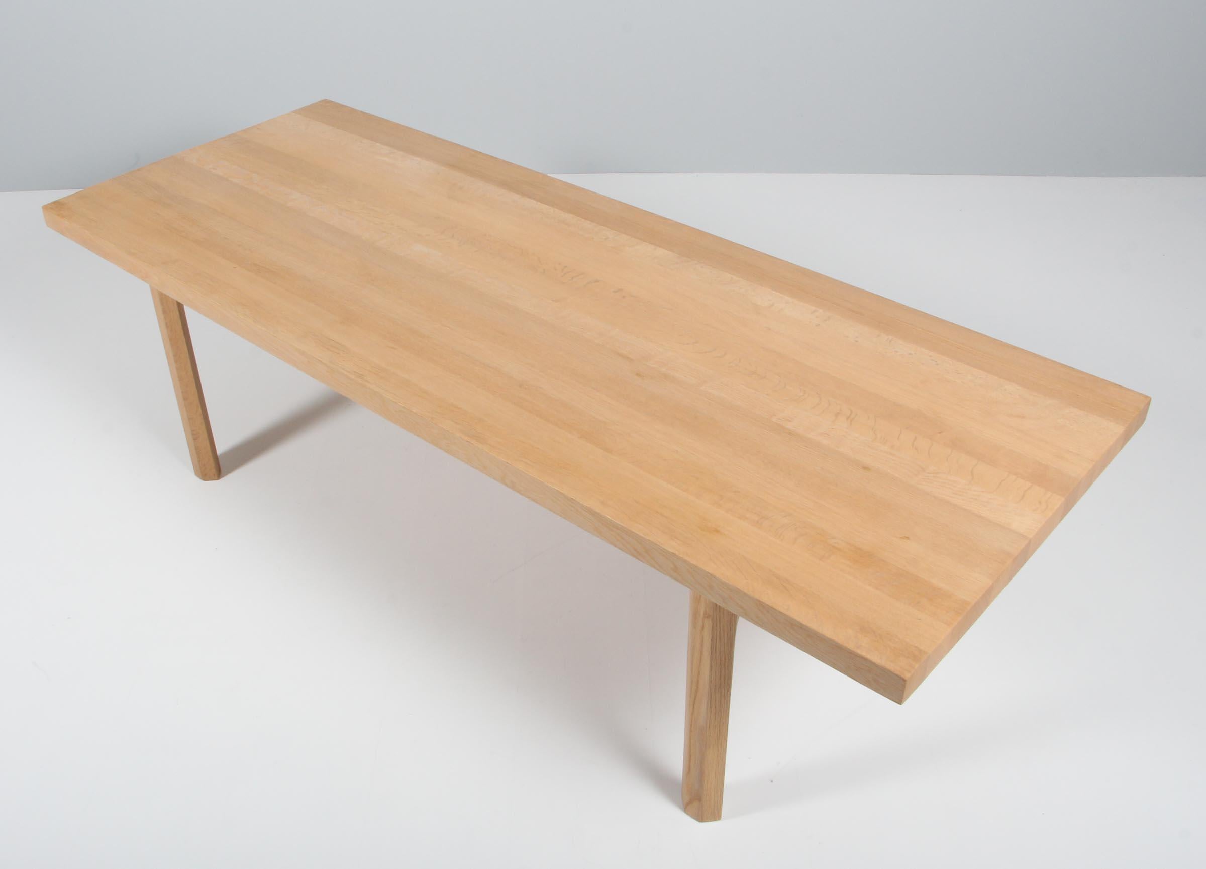 Illum Wikkelsø coffee table in solid soap treated oak.

Made by Mikael Laursen, Århus.