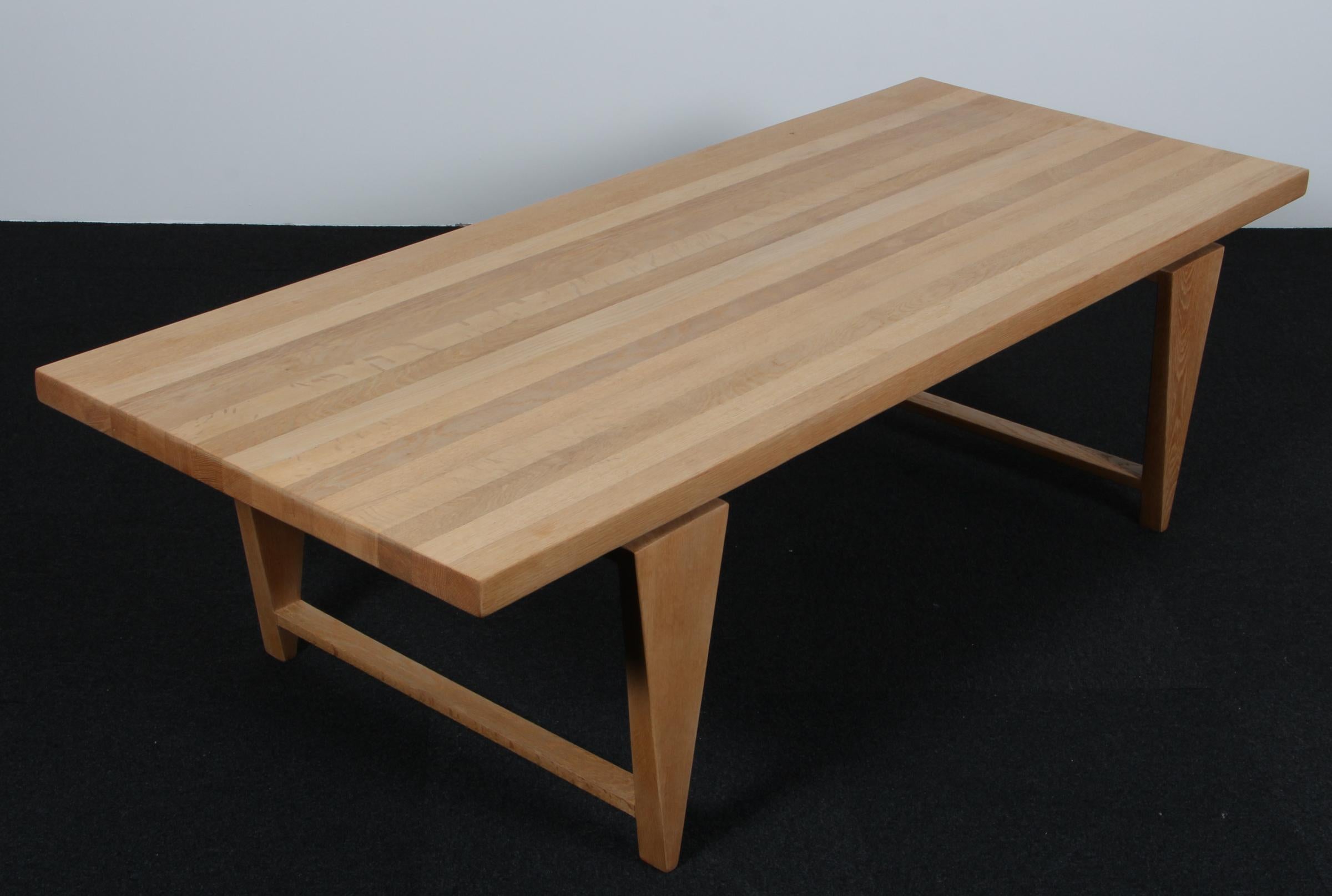 Illum Wikkelsø coffee table in solid soap treated oak.

Made by Mikael Laursen, Århus.