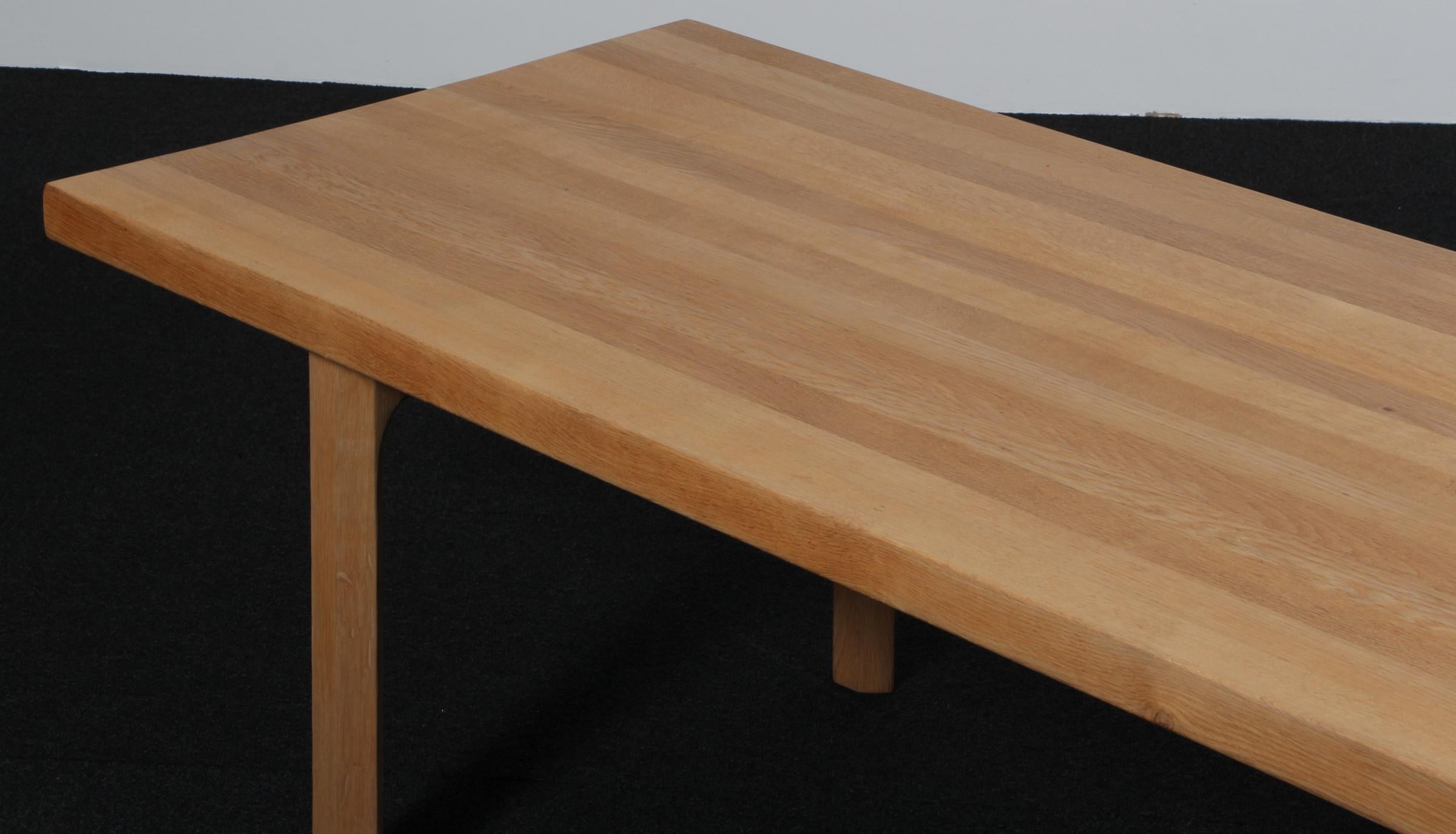 Danish Illum Wikkelsø Coffee Table in oak For Sale