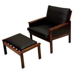 Illum Wikkelsø Fauteuils avec ottoman Modèle Capella