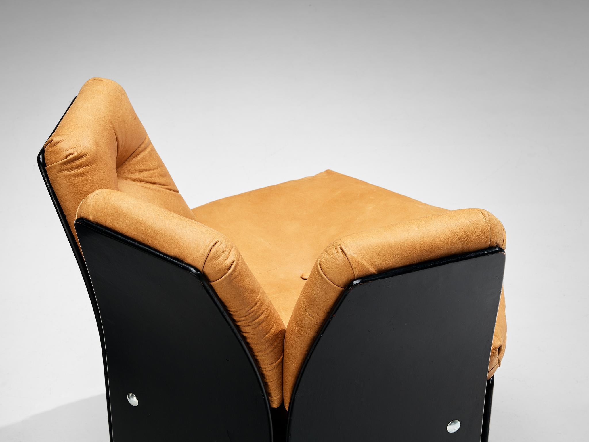 Illum Wikkelsø for CFC Silkeborg Living Room Set in Cognac Leather  For Sale 4