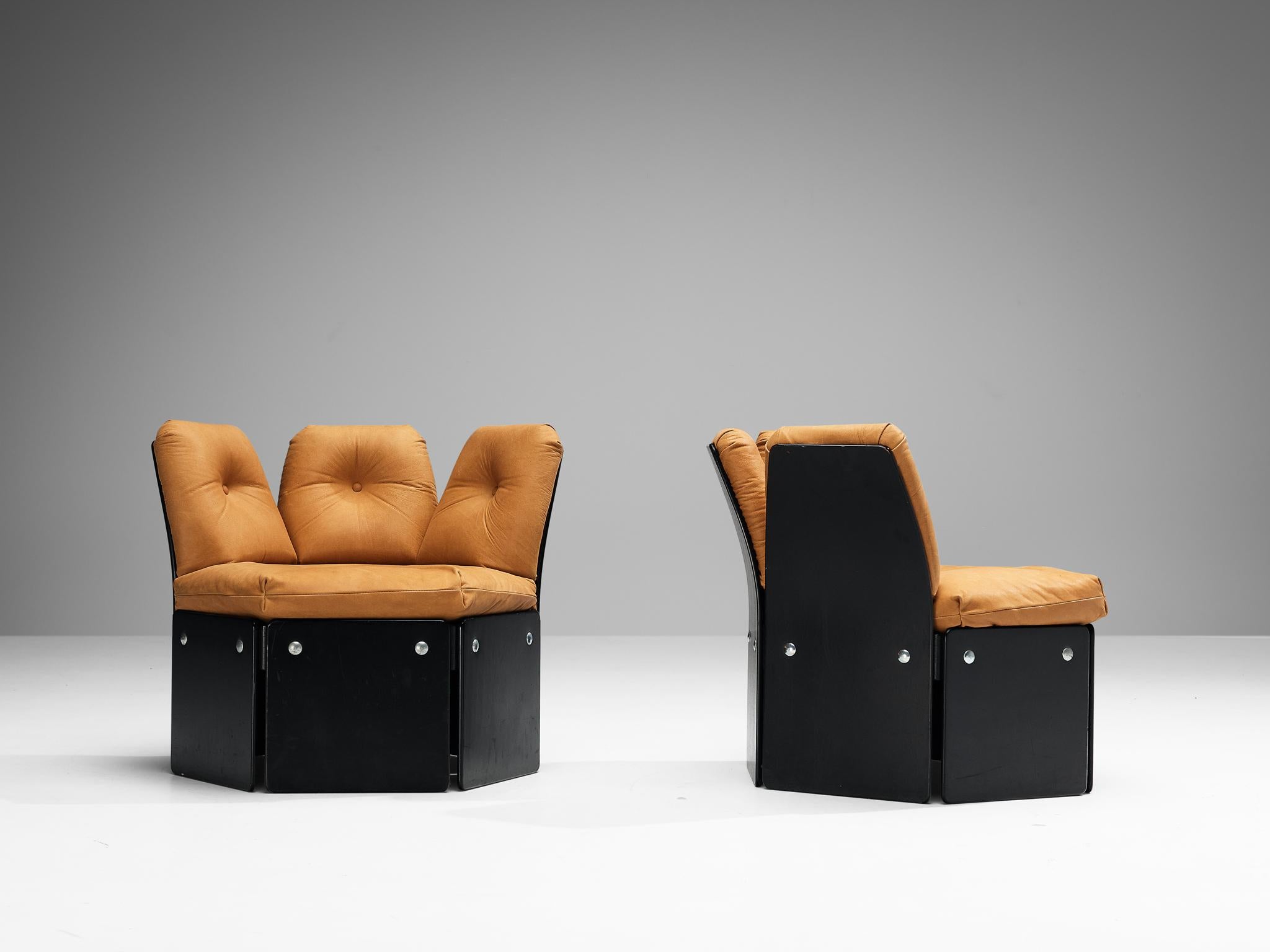 Danish Illum Wikkelsø for CFC Silkeborg Living Room Set in Wood and Leather
