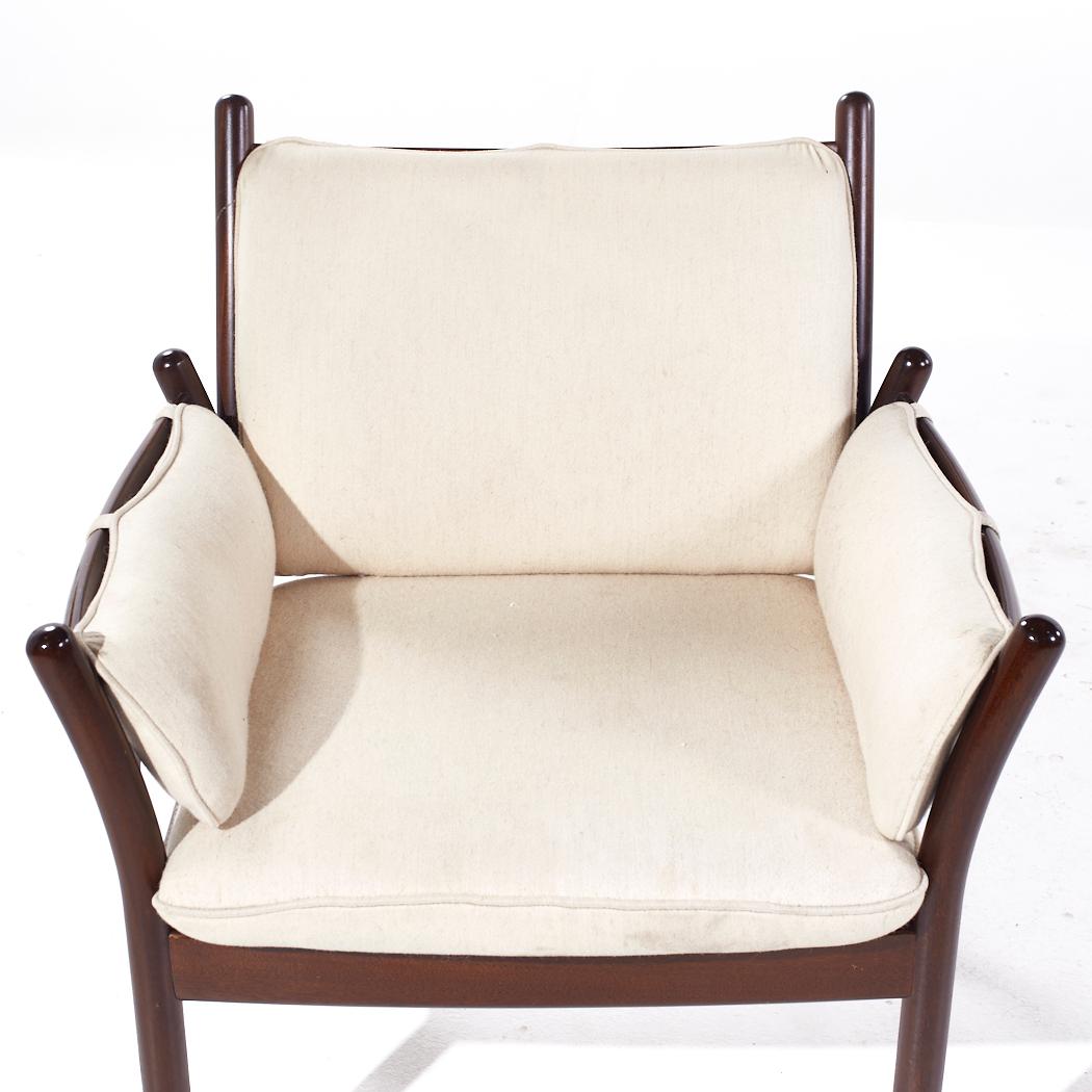 Illum Wikkelsø para CFC Silkeborg MCM Sillones Genius de palisandro danés - Pareja en venta 5