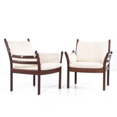 Illum Wikkelsø para CFC Silkeborg MCM Sillones Genius de palisandro danés - Pareja