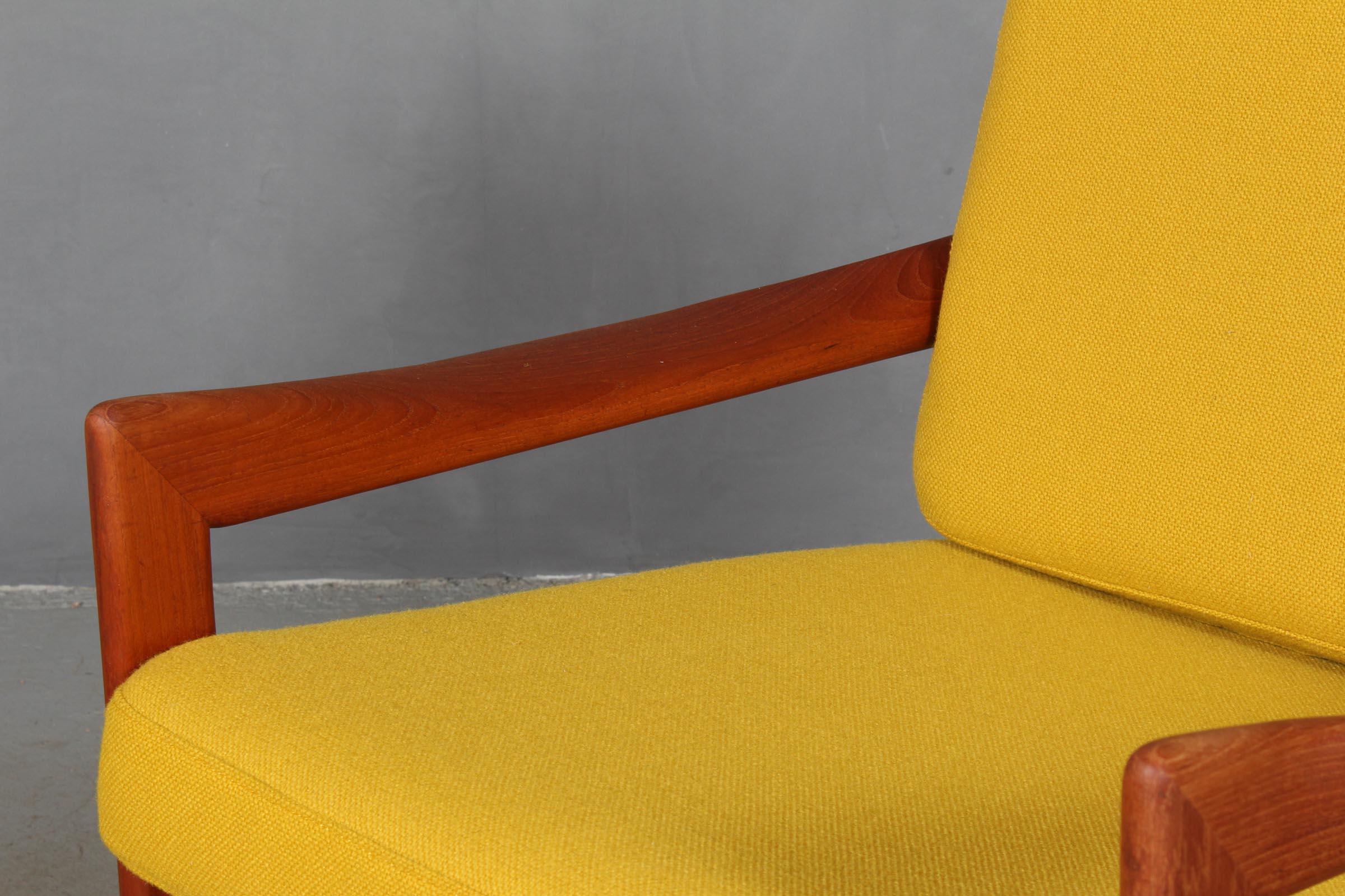 الاهتمام إعداد انحنى  Illum Wikkelsø for N. Eilersen Lounge Chair, Model 20, in Solid Teak at  1stDibs