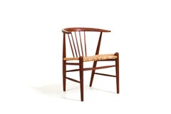 Illum Wikkelsø for N. Eilersen rare Side Chair "24GT" in Teak