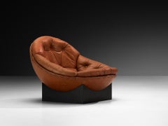 Illum Wikkelsø for Ryesberg Møbler 'Apollo' Lounge Chair in Leather